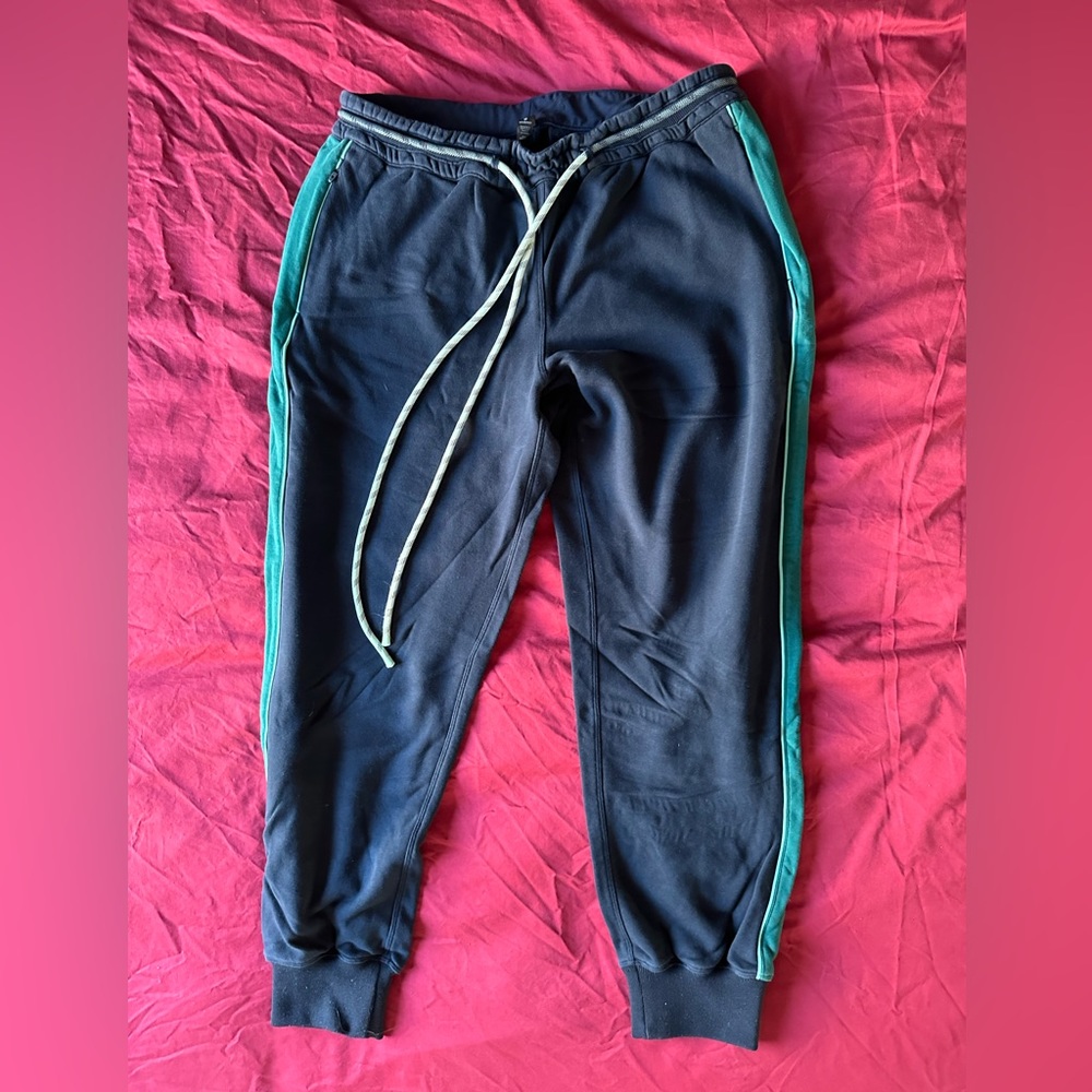 Lululemon Face Forward Jogger - size 12 - Navy/Emerald/Arctic Teal - Roksanda